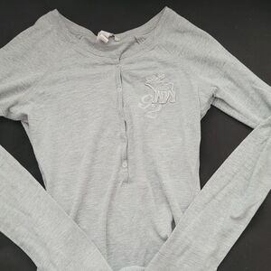 Vintage Abercrombie & Fitch Women's Shirt - Grey - S